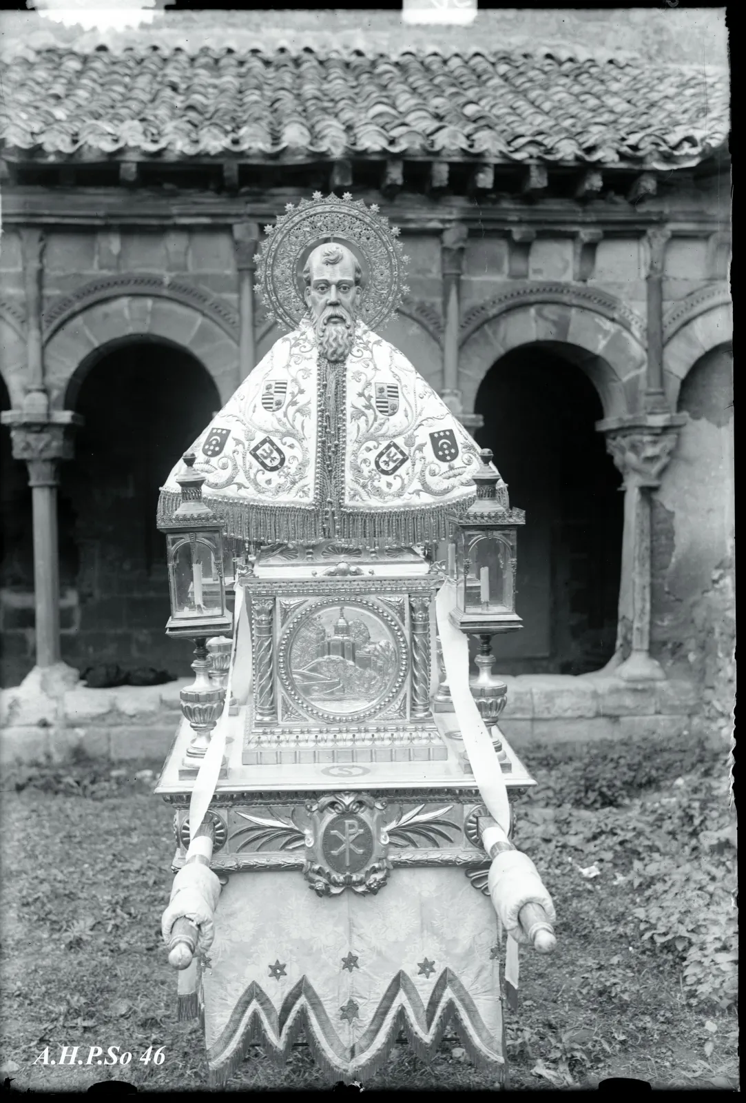 La Soria de hace un siglo: La imágen de San Saturio en el claustro de San Pedro (AHPSo 46)