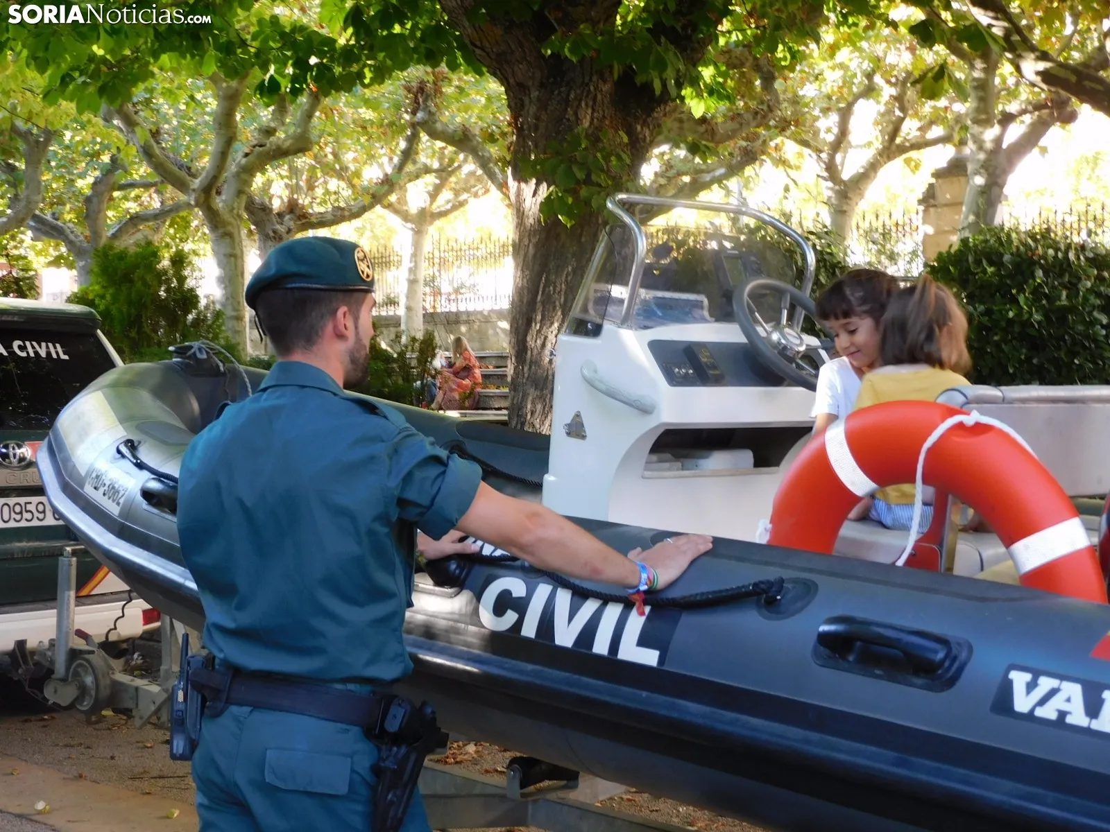 Exhibición de la Guardia Civil en Soria.
