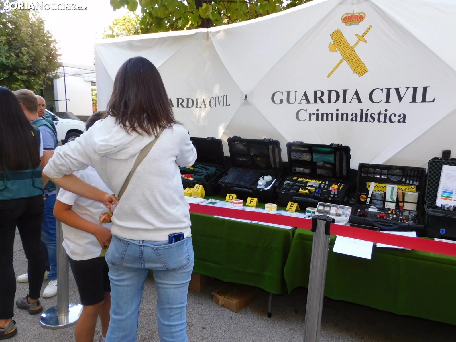 Exhibición de la Guardia Civil en Soria.