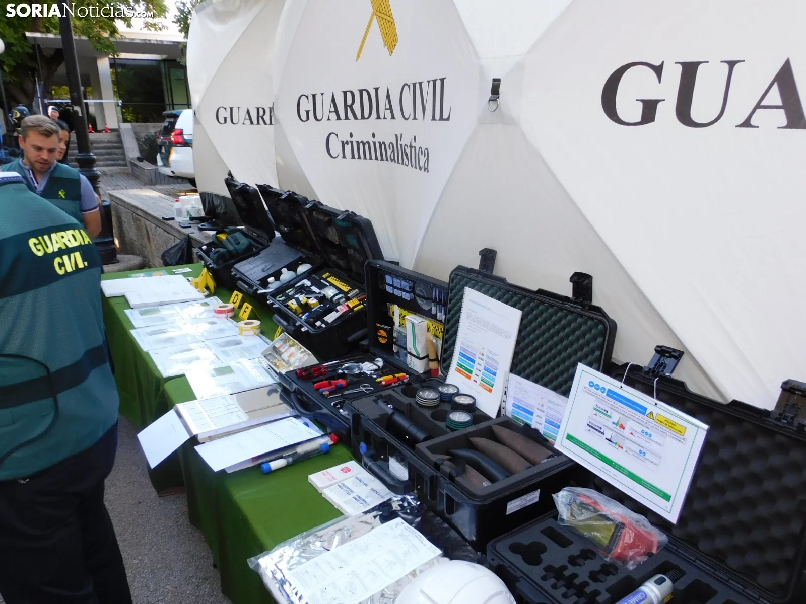 Exhibición de la Guardia Civil en Soria.