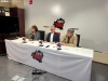 Vanessa García, Ángel Ceña y Toño Palomar en rueda de prensa.