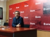 Javier Muñoz, esta mañana en el Ayuntamiento de Soria. 