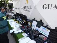 Exhibición de la Guardia Civil en Soria.