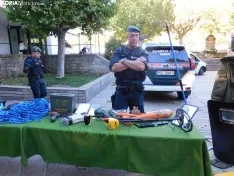 Exhibición de la Guardia Civil en Soria.