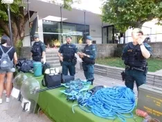 Exhibición de la Guardia Civil en Soria.