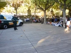 Exhibición de la Guardia Civil en Soria.