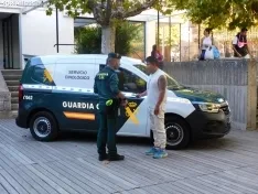 Exhibición de la Guardia Civil en Soria.
