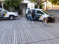 Exhibición de la Guardia Civil en Soria.