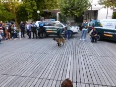 Exhibición de la Guardia Civil en Soria.
