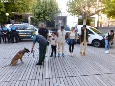 Exhibición de la Guardia Civil en Soria.