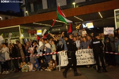 Decenas de manifestantes pro-palestina sorprenden en la procesión del patrón de Soria