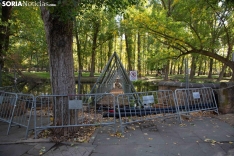 Pasarela caída sobre el río Duero. María Ferrer