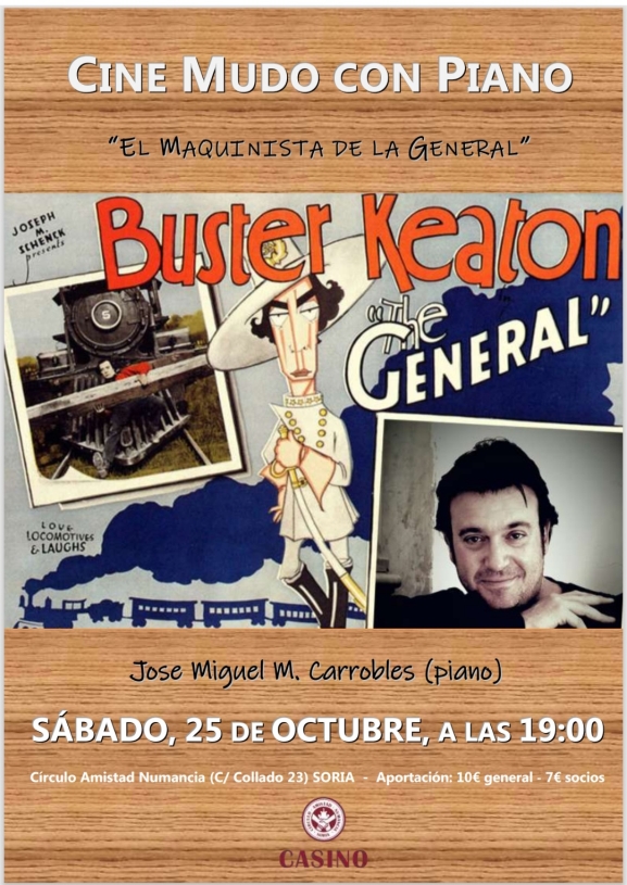 Cine mudo con piano en Soria: Buster Keaton en el Casino
