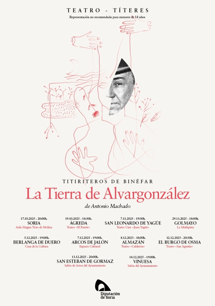 Teatro en &Aacute;greda: comedia y un homenaje a Machado este fin de semana