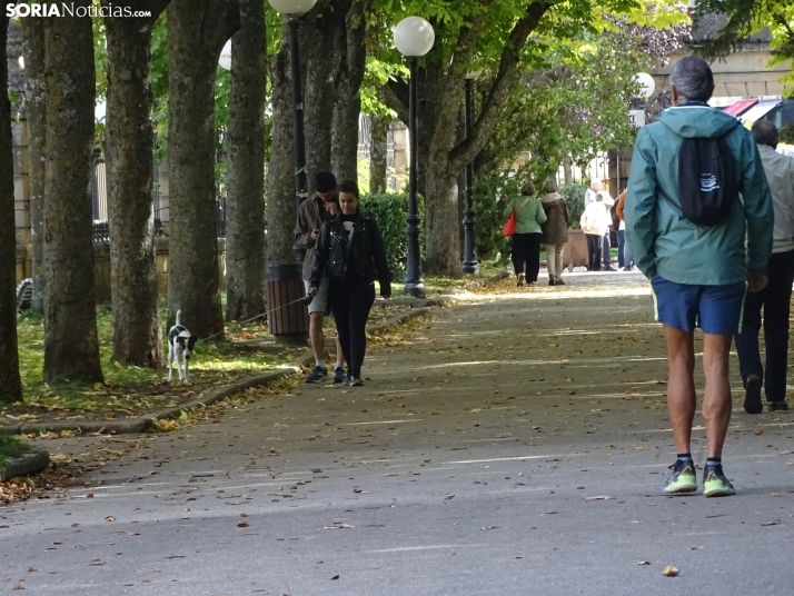 Una imagen del mediodía en la capital soriana este lunes, 13 de octubre. /PC