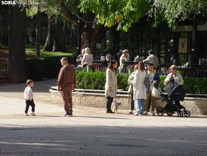 Una imagen del mediodía en la capital soriana este lunes, 13 de octubre. /PC