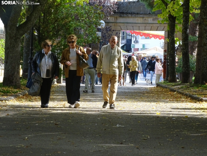 Una imagen del mediodía en la capital soriana este lunes, 13 de octubre. /PC