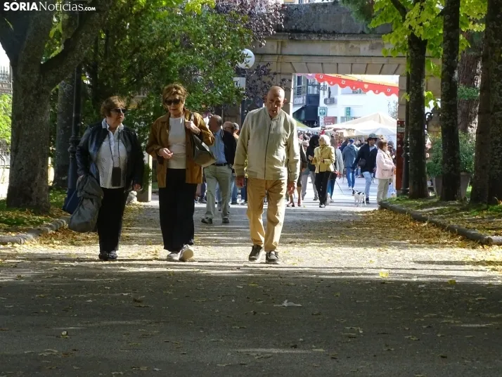 Una imagen del mediodía en la capital soriana este lunes, 13 de octubre. /PC
