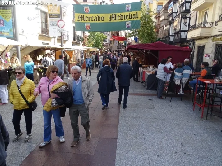 Una imagen del mediodía en la capital soriana este lunes, 13 de octubre. /PC