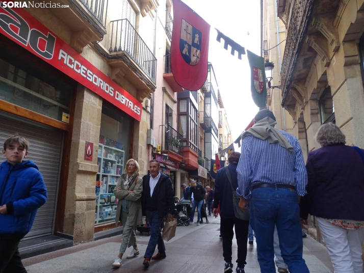 Una imagen del mediodía en la capital soriana este lunes, 13 de octubre. /PC