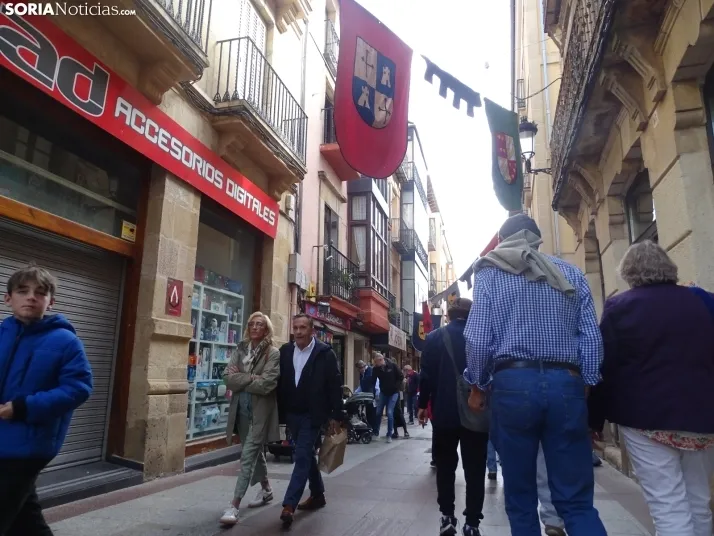 Una imagen del mediodía en la capital soriana este lunes, 13 de octubre. /PC
