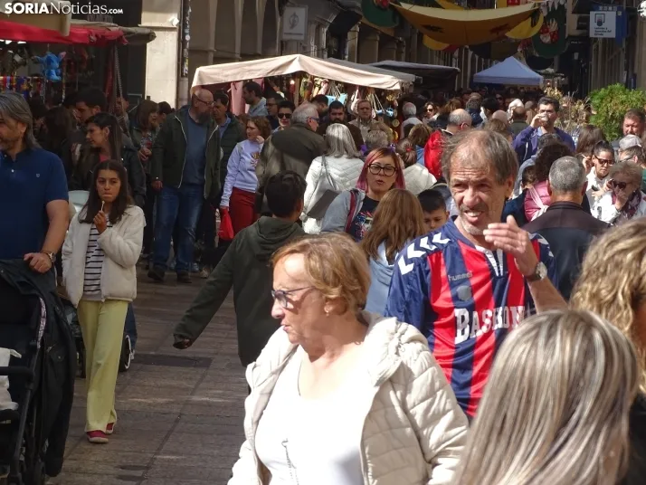 Una imagen del mediodía en la capital soriana este lunes, 13 de octubre. /PC
