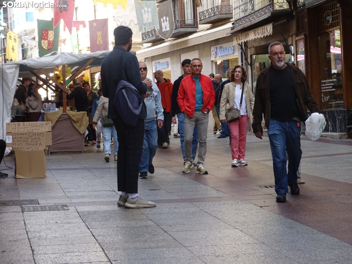 Una imagen del mediodía en la capital soriana este lunes, 13 de octubre. /PC