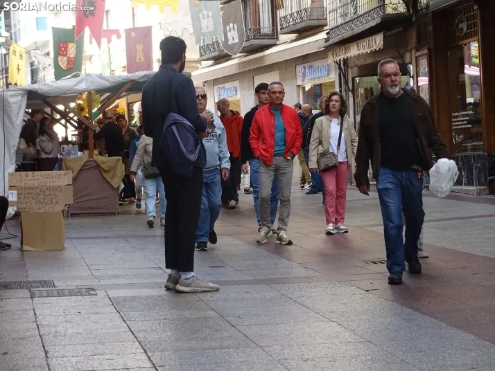 Una imagen del mediodía en la capital soriana este lunes, 13 de octubre. /PC