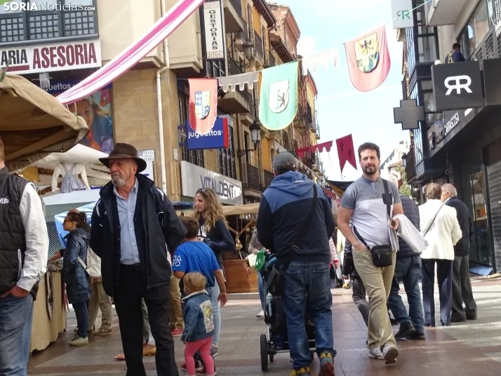 Una imagen del mediodía en la capital soriana este lunes, 13 de octubre. /PC