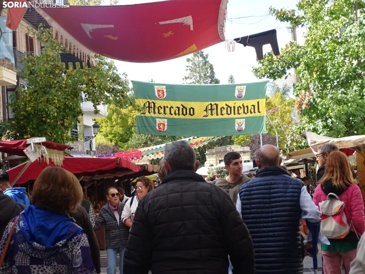Una imagen del mediodía en la capital soriana este lunes, 13 de octubre. /PC