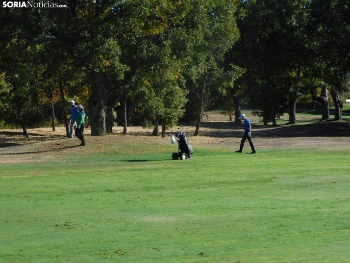 Fotos: Los golfistas de Soria ponen a prueba sus habilidades por el patr&oacute;n 