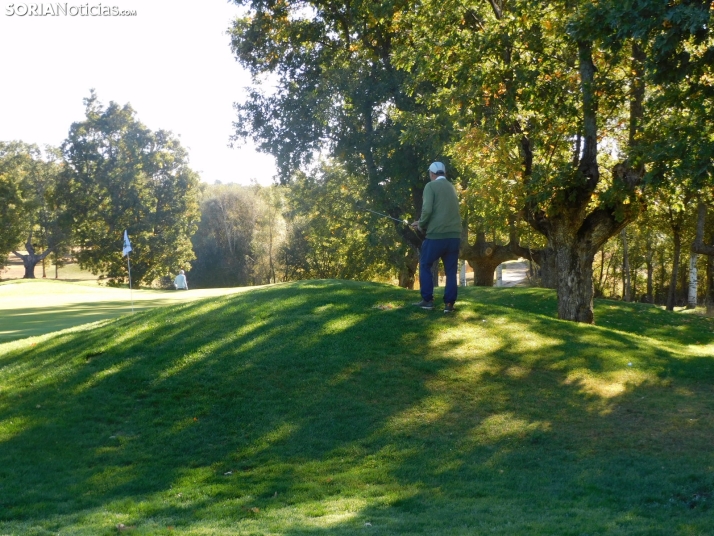 Fotos: Los golfistas de Soria ponen a prueba sus habilidades por el patr&oacute;n 