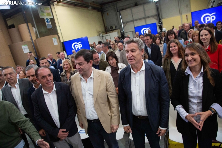 Visita de Feijóo a Soria