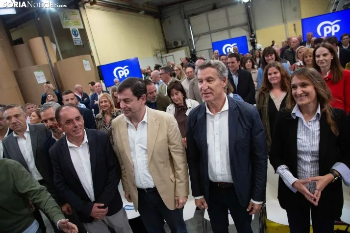 Visita de Feijóo a Soria