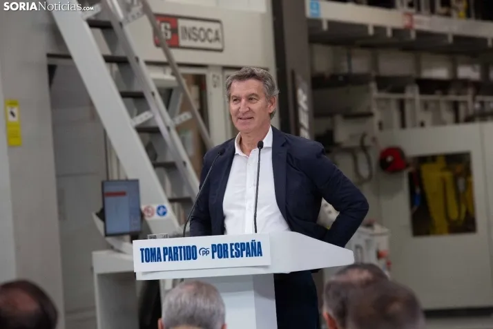 Visita de Feijóo a Soria