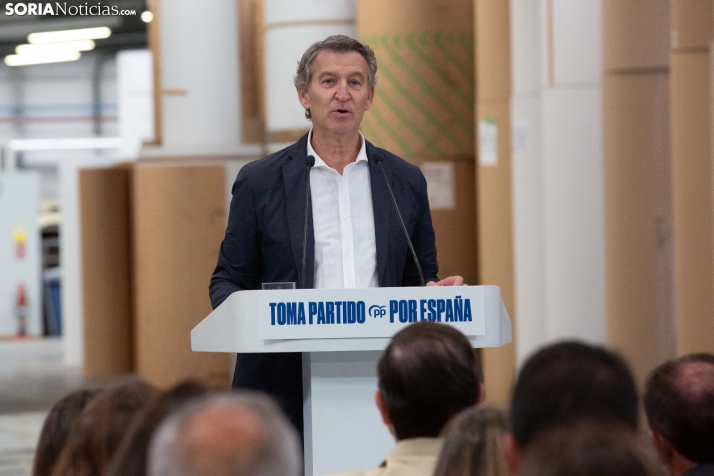 Visita de Feijóo a Soria