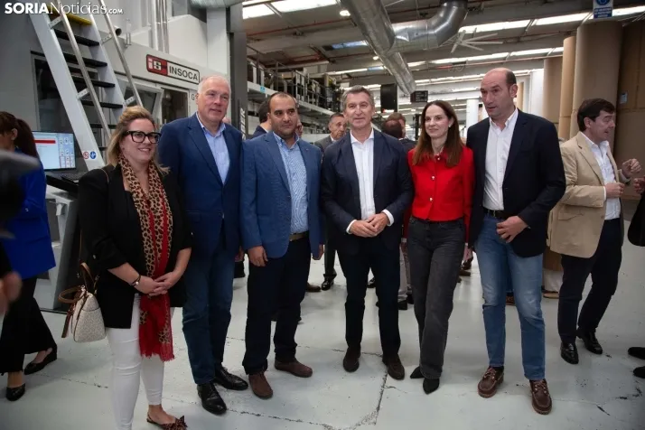 Visita de Feijóo a Soria