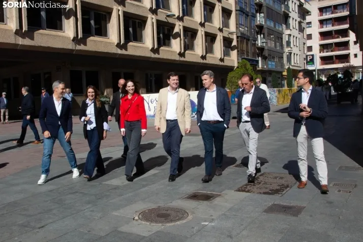 Visita de Feijóo a Soria