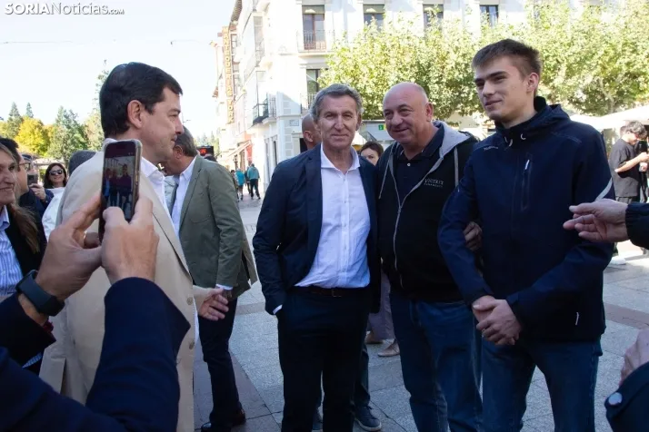 Visita de Feijóo a Soria