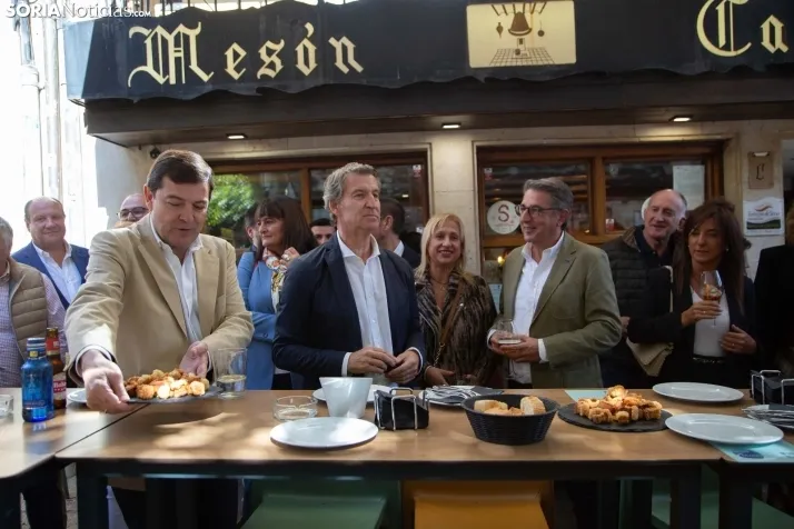 Visita de Feijóo a Soria