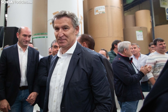 Visita de Feijóo a Soria