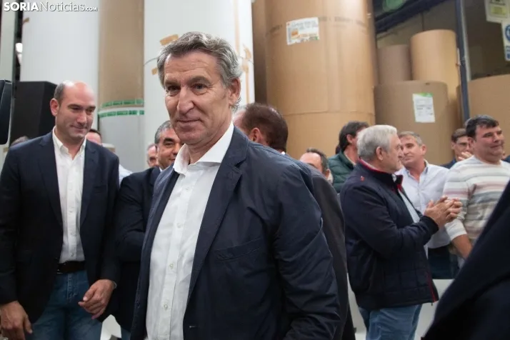 Visita de Feijóo a Soria