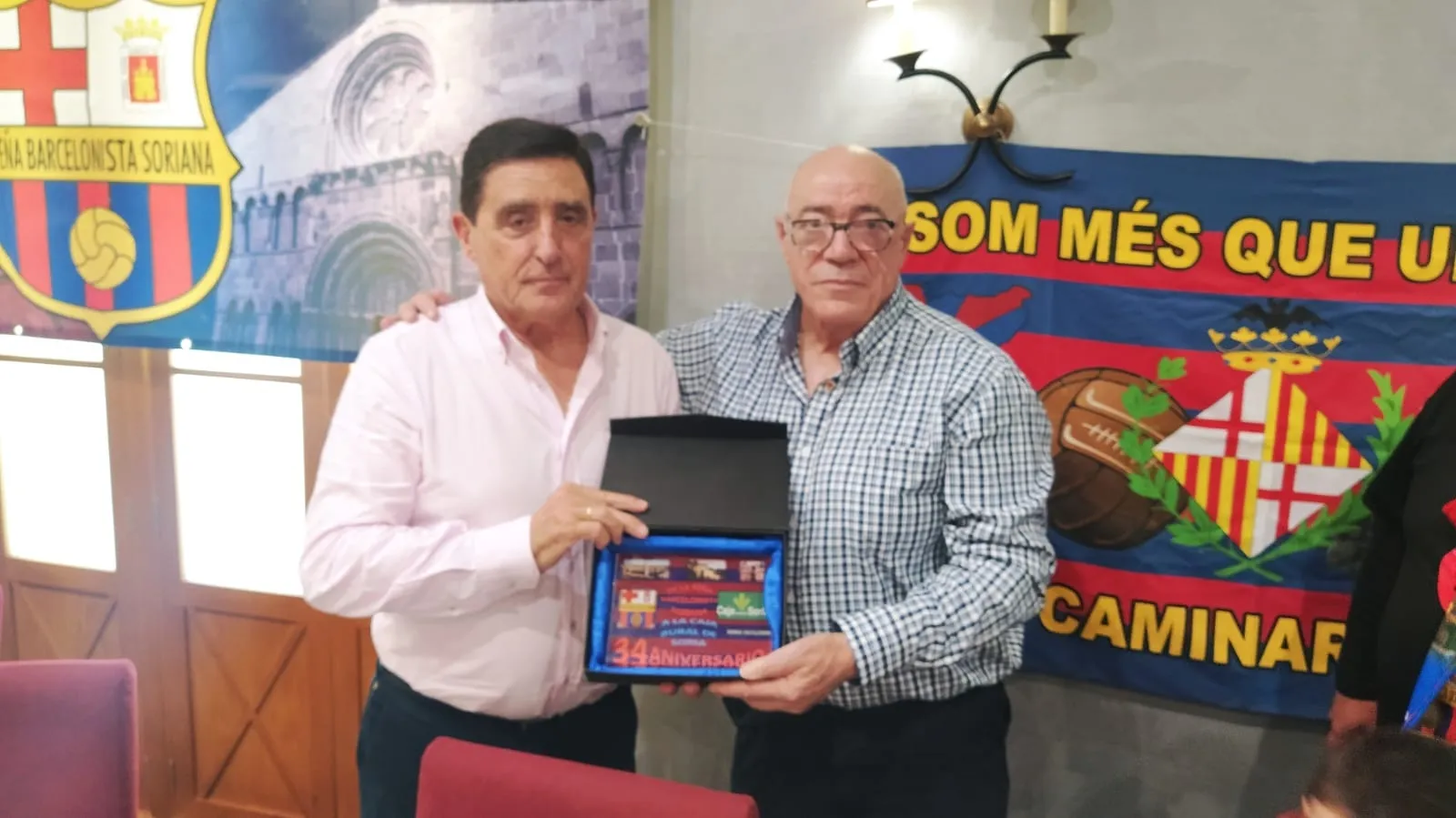 Foto 2 - La Pe&ntilde;a Barcelonista de Soria celebra su 34 aniversario con 200 comensales