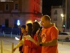 Una imagen del acto en la entrada principal del Palacio Provincial. /PC