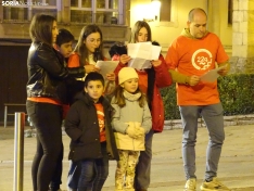 Una imagen del acto en la entrada principal del Palacio Provincial. /PC