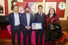 Foto 5 - La Pe&ntilde;a Taurina Soriana premia a David de Miranda, David Espej&oacute;n y David Guti&eacute;rrez