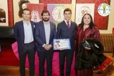 Foto 5 - La Pe&ntilde;a Taurina Soriana premia a David de Miranda, David Espej&oacute;n y David Guti&eacute;rrez