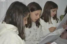 Primer ensayo del Coro 'Voces blancas del Duero'. /Encarna Muñoz