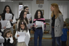 Primer ensayo del Coro 'Voces blancas del Duero'. /Encarna Muñoz