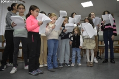 Primer ensayo del Coro 'Voces blancas del Duero'. /Encarna Muñoz